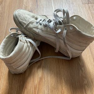 White high top vans size 7